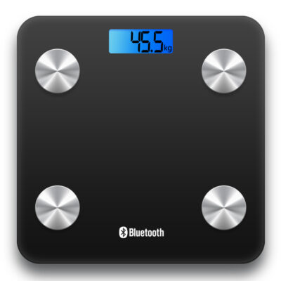 Wireless Bluetooth Digital Bathroom Body Fat Scale 180KG Weight Scales BMI Water – 8028 Black