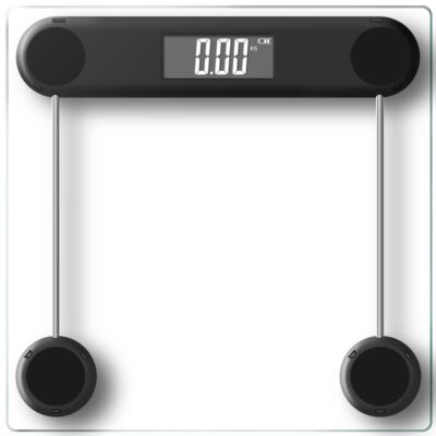 Electronic Digital Glass Bathroom Scale Scales 180KG – Transparent