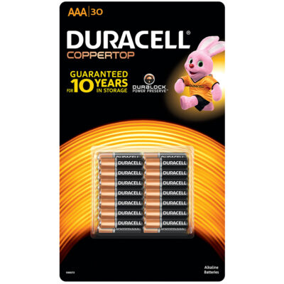 Duracell Duralock AAA30 Alkaline Batteries with AU Retail Package
