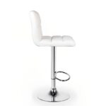 Myra Adjustable Barstool - Black / White