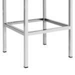 Vienna Faux Leather Barstool - Black / White